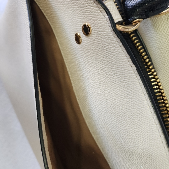 Tri-Color/Colorblock Coach “Lillie” Carryall Bag - Picture 11 of 12